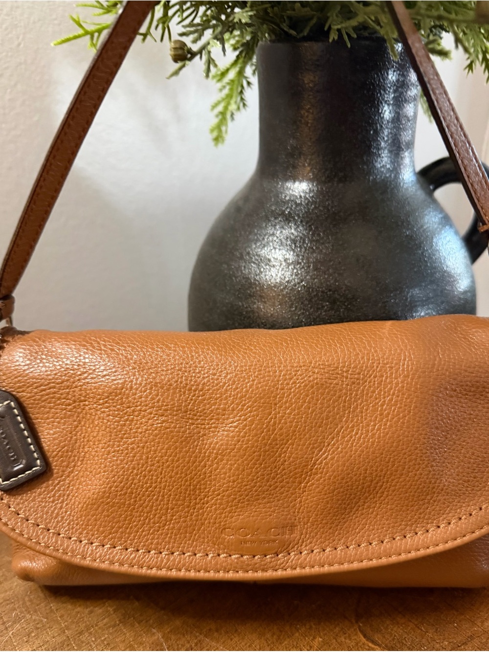 Coach Park Leather Flap Large Wristlet - Picture 13 of 14